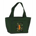 Beyondbasketball Monogram Letter I - Camo Green Insulated Cooler Lunch Bag BE2930286